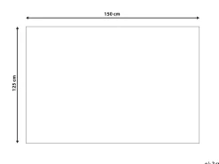 Tekstiilit<Beliani Huopa Kangas Valkoinen 125 X 150 Cm Mirge