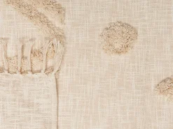 Outlet Beliani Huopa Puuvilla Beige 130 X 180 Cm Fatehpur