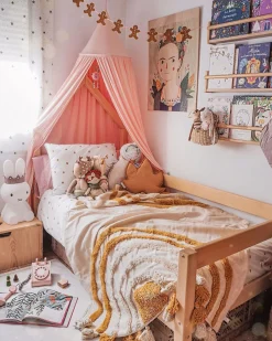 Discount Beliani Huopa Puuvilla Beige/Oranssi 130 X 180 Cm Mathura