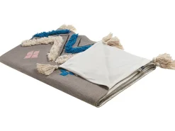 Outlet Beliani Huopa Puuvilla Harmaa 130 X 180 Cm Kottayam