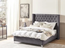 Cheap Beliani Huopa Puuvilla Harmaa/Beige 130 X 180 Cm Hospet