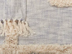 Cheap Beliani Huopa Puuvilla Harmaa/Beige 130 X 180 Cm Hospet