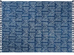 New Beliani Huopa Puuvilla Laivastonsininen 130 X 180 Cm Shivpuri