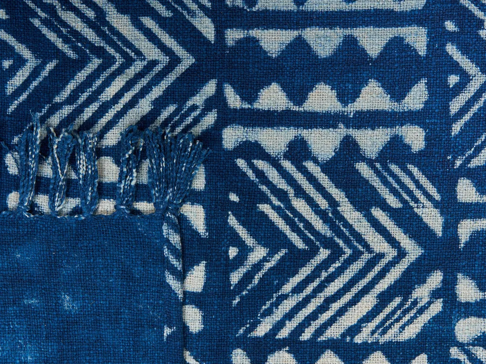 New Beliani Huopa Puuvilla Laivastonsininen 130 X 180 Cm Shivpuri