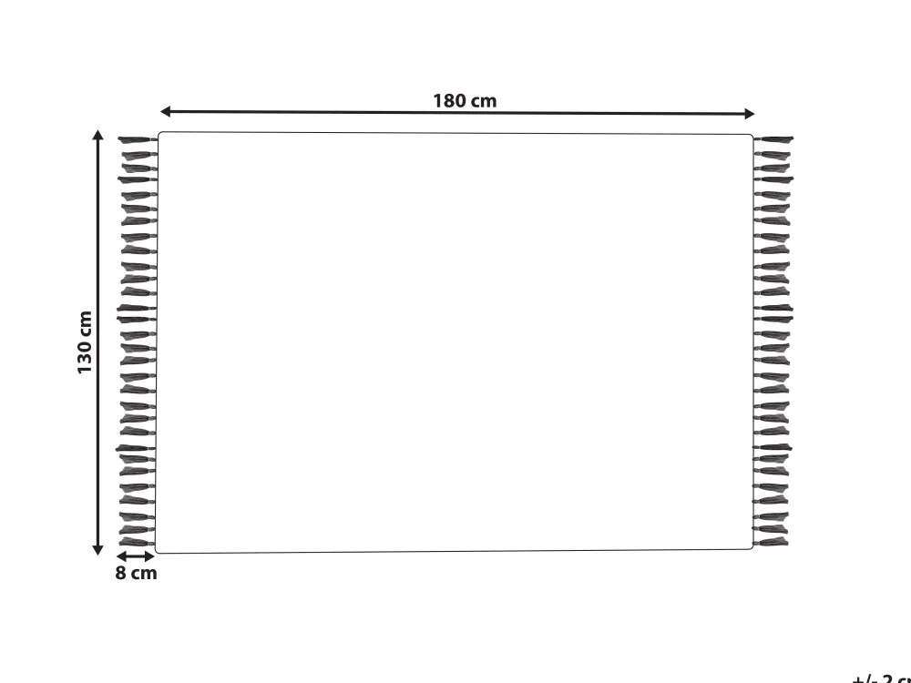 New Beliani Huopa Puuvilla Laivastonsininen 130 X 180 Cm Shivpuri