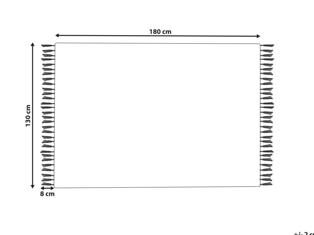 Shop Beliani Huopa Puuvilla Monivarinen 130 X 180 Cm Morena