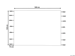Tekstiilit<Beliani Huopa Puuvilla Monivarinen 130 X 180 Cm Ambala