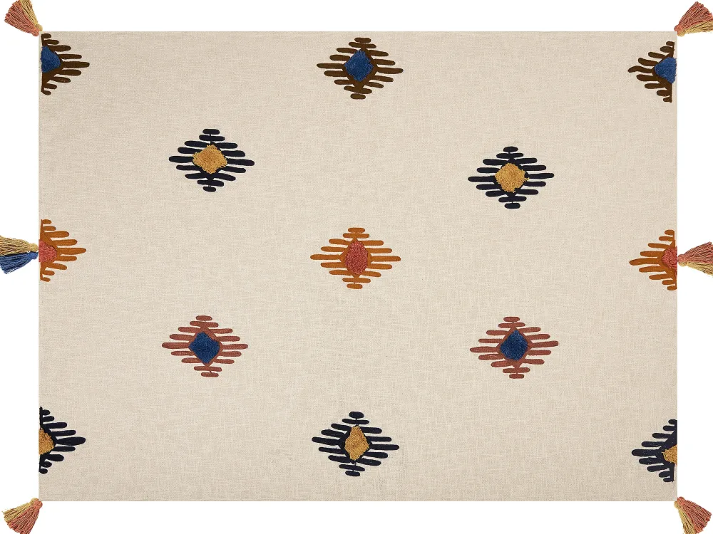 Tekstiilit<Beliani Huopa Puuvilla Monivarinen 130 X 180 Cm Munger