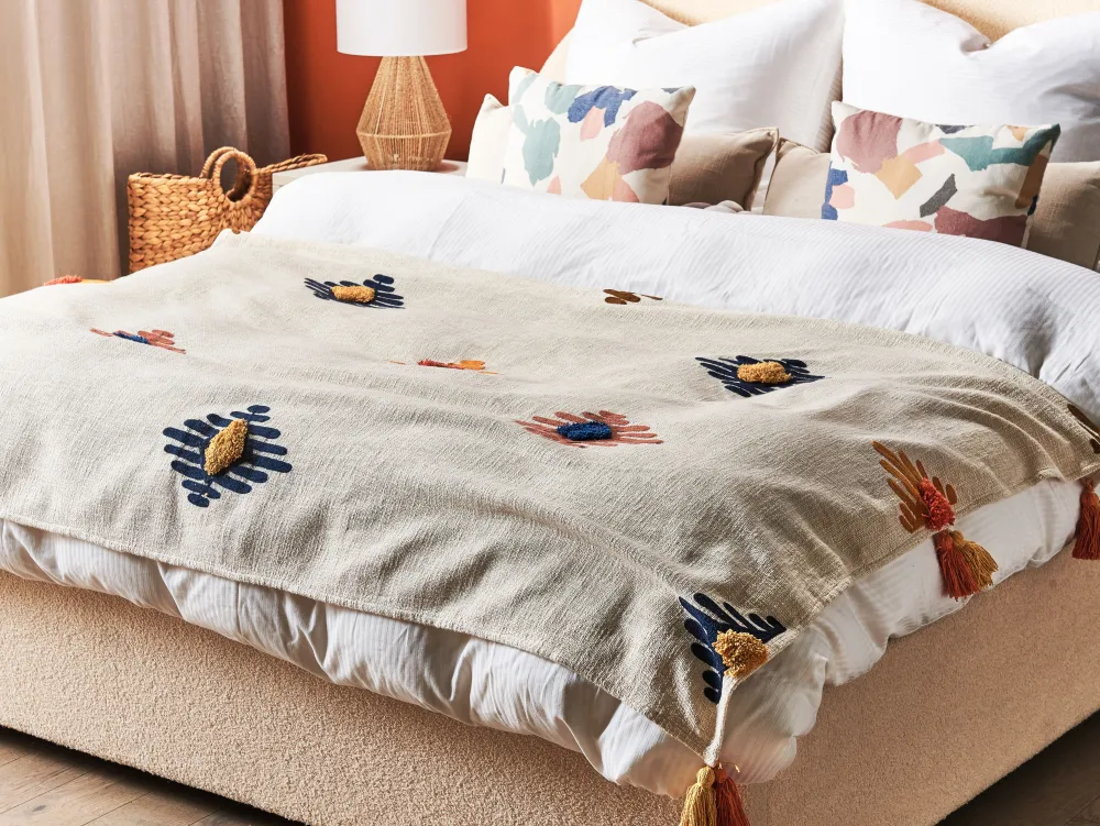 Tekstiilit<Beliani Huopa Puuvilla Monivarinen 130 X 180 Cm Munger