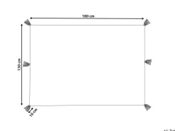 Tekstiilit<Beliani Huopa Puuvilla Monivarinen 130 X 180 Cm Munger