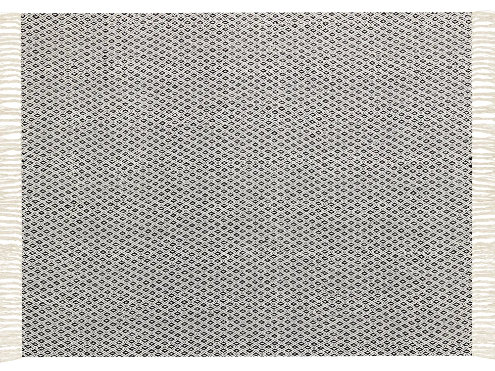 Tekstiilit<Beliani Huopa Puuvilla Musta/Valkoinen 125 X 150 Cm Chyama