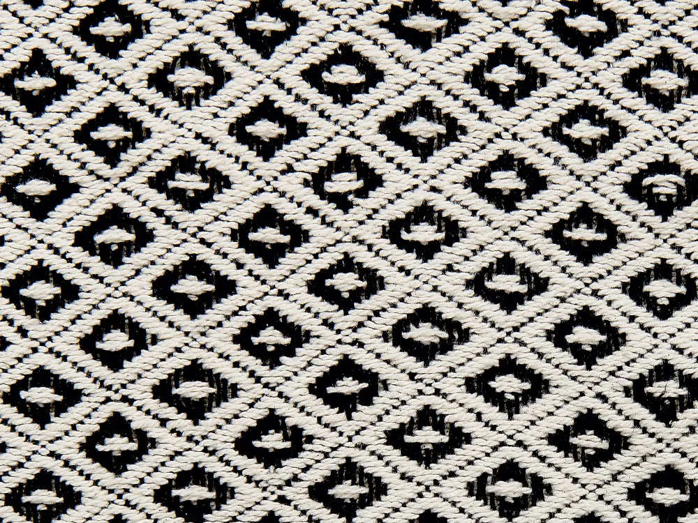 Tekstiilit<Beliani Huopa Puuvilla Musta/Valkoinen 125 X 150 Cm Chyama