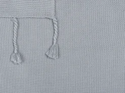 Cheap Beliani Huopa Puuvilla Vaaleanharmaa 125 X 150 Cm Nazilli