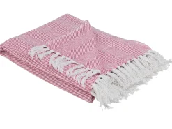 Tekstiilit<Beliani Huopa Puuvilla Vaaleanpunainen 130 X 160 Cm Tangier