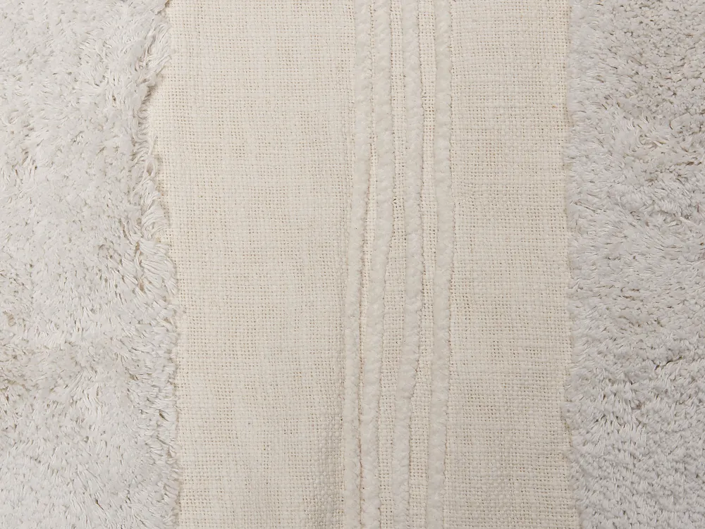 Tekstiilit<Beliani Huopa Puuvilla Valkoinen 130 X 180 Cm Raebareli