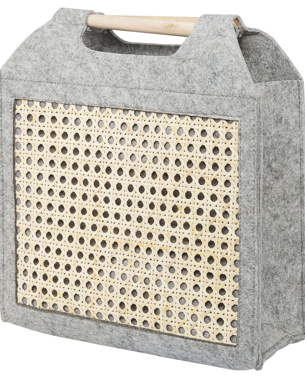 Discount Beliani Huopakori Vaaleanharmaa/Vaalea Puu 3 Kpl Sariot