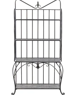 New Beliani Hylly Rauta 4 Hyllya Musta Pavona