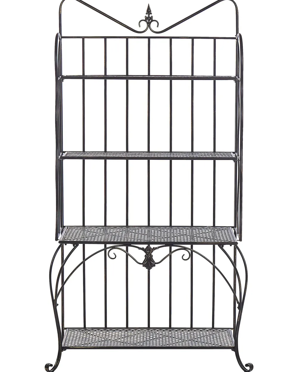 New Beliani Hylly Rauta 4 Hyllya Musta Pavona