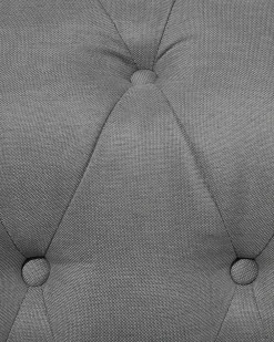 Nojatuolit<Beliani Iso Vaaleanharmaa Kangasverhoiltu Nojatuoli Chesterfield