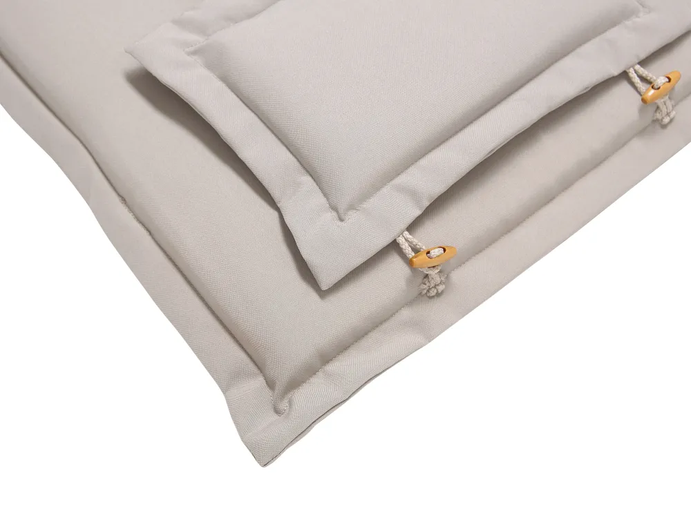 Tekstiilit<Beliani Istuintyyny 2 Kpl Harmaanruskea Maui