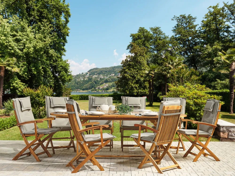 Cheap Beliani Istuintyyny 8 Kpl Harmaanruskea Maui