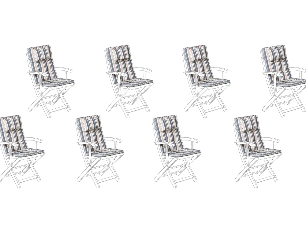 Tekstiilit<Beliani Istuintyyny 8 Kpl Varikas Maui