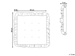 Store Beliani Istuintyyny 40 X 40 Cm Vaaleanpunainen Kalanchoe
