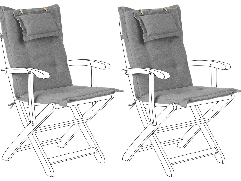 Hot Beliani Istuintyyny 2Kpl Harmaa Maui