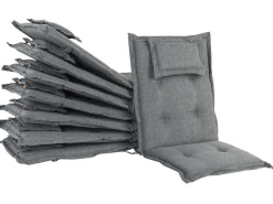 Tekstiilit<Beliani Istuintyyny Puutarhatuoliin 8 Kpl Harmaa Maui