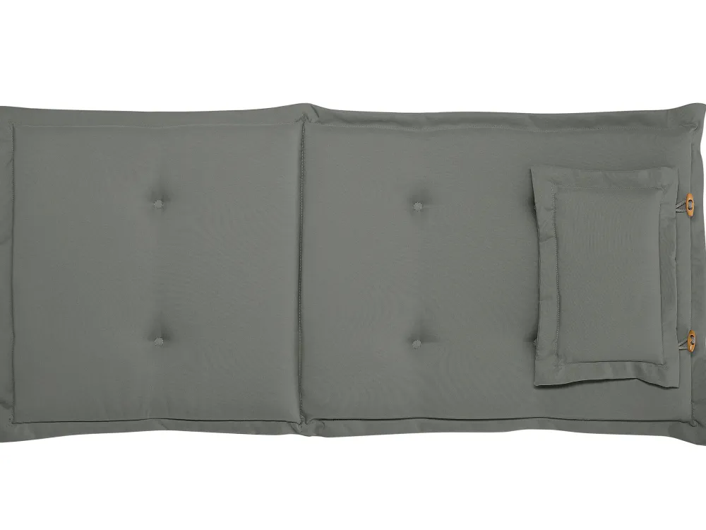 Ulkokalusteet<Beliani 6-Istuttava Akaasiapuinen Ulkoruokailuryhma Harmailla Pehmusteilla Java