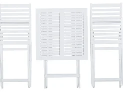 Ulkokalusteet<Beliani 2-Istuttava Bistrosetti Akaasia Valkoinen Fiji