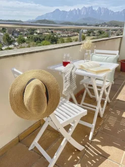 Ulkokalusteet<Beliani 2-Istuttava Bistrosetti Akaasia Valkoinen Fiji