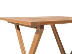 Ulkokalusteet<Beliani 2-Istuttava Bistrosetti Akaasia Vaalea Puu Fiji