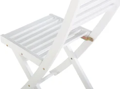 Ulkokalusteet<Beliani 2-Istuttava Bistrosetti Akaasia Valkoinen/Mintunvihrea Fiji