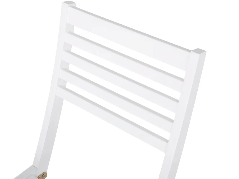 Ulkokalusteet<Beliani 2-Istuttava Bistrosetti Akaasia Valkoinen/Keltainen Fiji