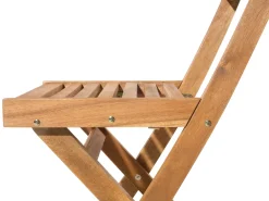 Discount Beliani 2-Istuttava Bistrosetti Akaasia Vaalea Puu/Sininen Fiji