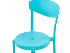 Shop Beliani 2-Istuttava Bistrosetti Muovi Turkoosi/Valkoinen Sersale/Vieste