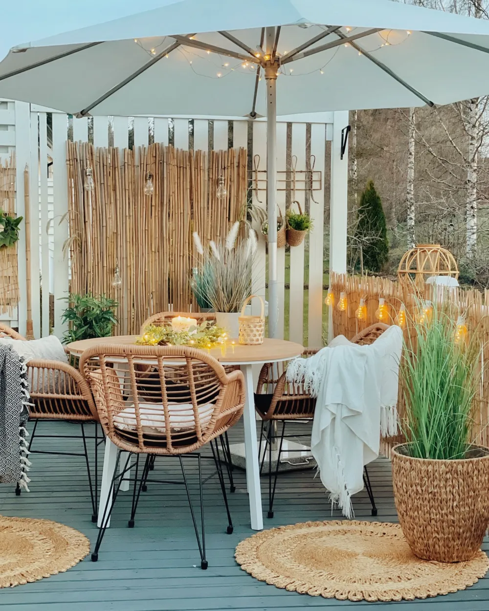 Cheap Beliani 2-Istuttava Bistrosetti Polyrottinki Luonnonvari Tropea Ii