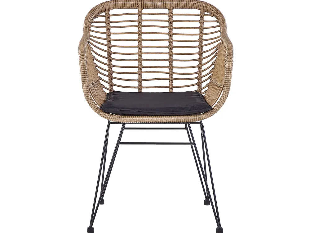 Cheap Beliani 2-Istuttava Bistrosetti Polyrottinki Luonnonvari Tropea Ii