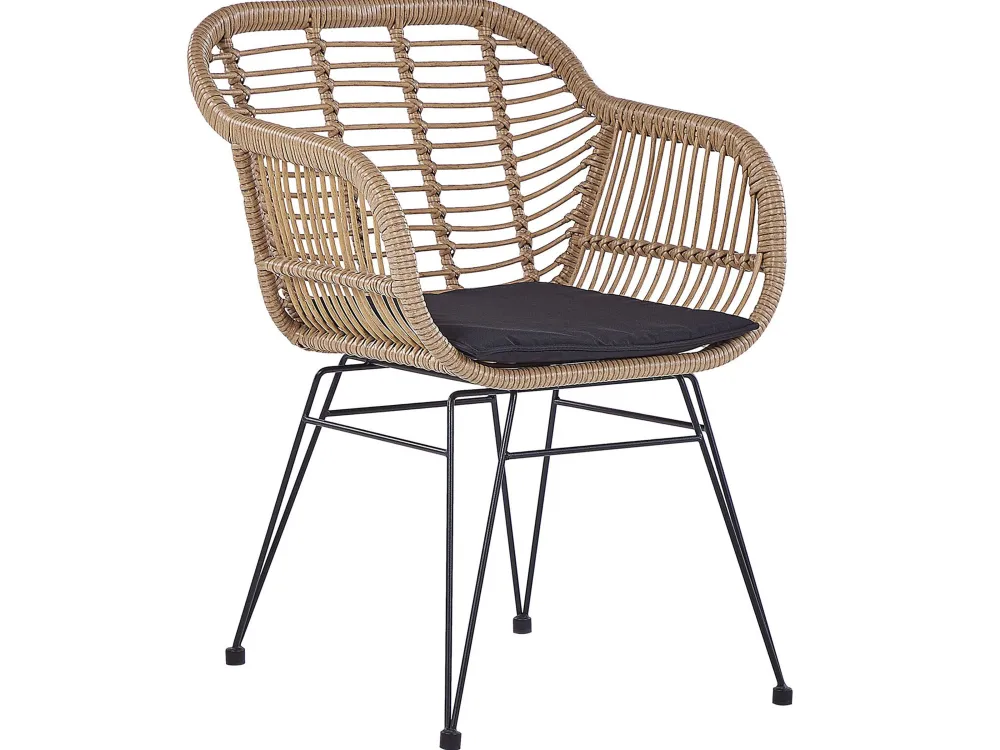 Cheap Beliani 2-Istuttava Bistrosetti Polyrottinki Luonnonvari Tropea Ii