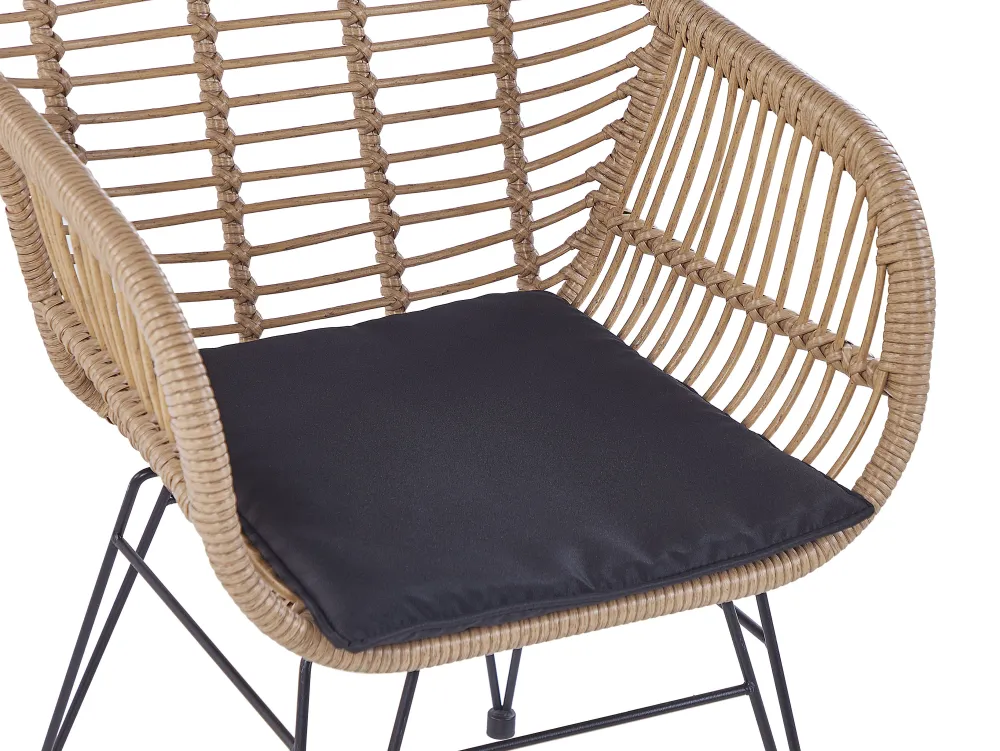 Cheap Beliani 2-Istuttava Bistrosetti Polyrottinki Luonnonvari Tropea Ii