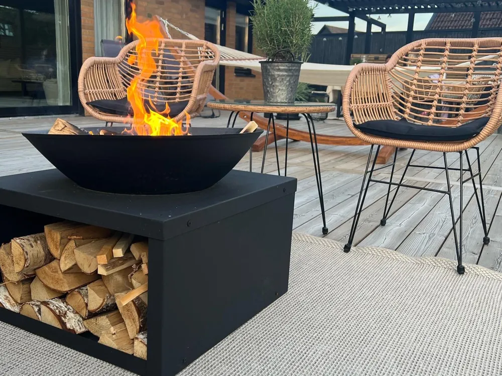 Cheap Beliani 2-Istuttava Bistrosetti Polyrottinki Luonnonvari Tropea Ii