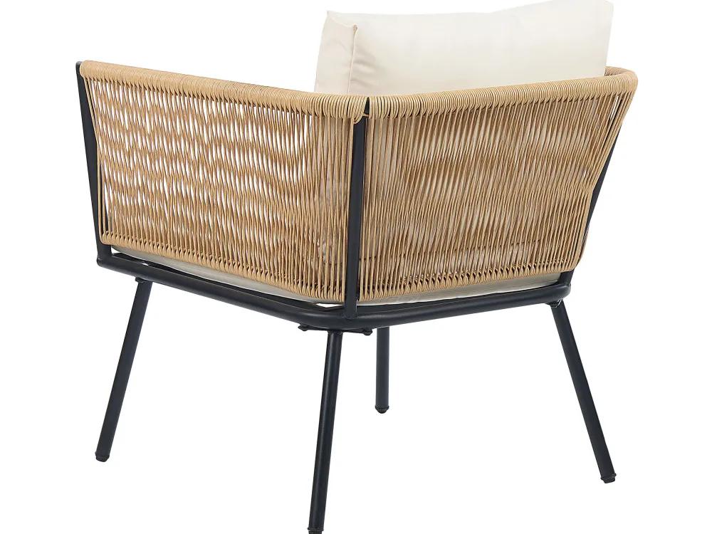 Best Sale Beliani 2-Istuttava Bistrosetti Polyrottinki Luonnonvari Gargano