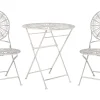 Clearance Beliani 2-Istuttava Bistrosetti Rauta Valkoinen Scafa