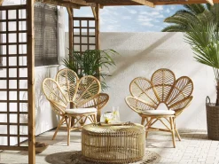 Hot Beliani 2-Istuttava Bistrosetti Rottinki Luonnonvari Florentine/Limni