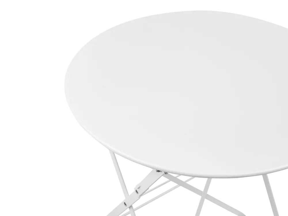 Ulkokalusteet<Beliani 2-Istuttava Bistrosetti Teras Valkoinen Fiori