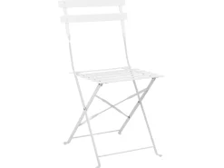 Ulkokalusteet<Beliani 2-Istuttava Bistrosetti Teras Valkoinen Fiori