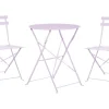 Ulkokalusteet<Beliani 2-Istuttava Bistrosetti Teras Violetti Fiori