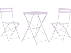 Ulkokalusteet<Beliani 2-Istuttava Bistrosetti Teras Violetti Fiori