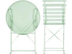 Ulkokalusteet<Beliani 2-Istuttava Bistrosetti Teras Mintunvihrea Fiori